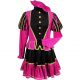 Pieten kostuum dame Murcia Zwart-Roze