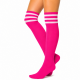 Cheerleader Kousen Neon Roze / Wit