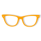 Bril Oranje zonder Glas

