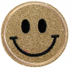 Embleem Nr. 602 Smiley Glitter Champagne