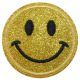 Embleem Nr. 603 Smiley Glitter Goud