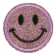 Embleem Nr. 605 Smiley Glitter Multi
