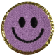 Embleem Nr. 733 Smiley Badstof Oceaan Blauw