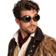 steampunk bril koper met spikes zwart