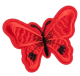 Embleem Nr. 724 Vlinder Rood