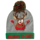 Kerstmuts Rudolph met led licht