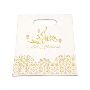 Uitdeelzakjes Eid Mubarak wit