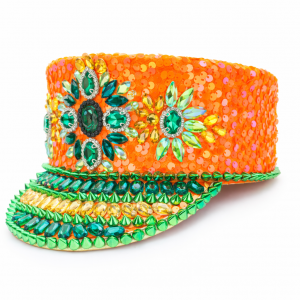 Kruikenstad Harmoniepet deLuxe Pailletten Groen Oranje