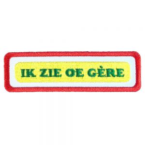 Embleem Oeteldonk Nr. 1210 Uitspraak Ik zie oe gêre