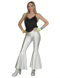 Broek Disco Metallic Zilver