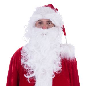 Kerstman Pruik met Baard