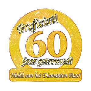 Huldebord 60 jaar Getrouwd