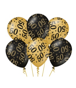 50 jaar, gouden ballonnen 50, 50 jaar, 50 jaar getrouwd,