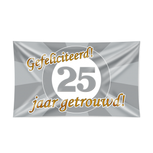 Gevelvlag 25 jaar getrouwd