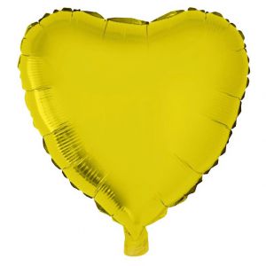 gouden hart folieballon 52 x 46 cm helium hartjes ballon