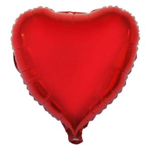 rode hart folieballon 52 x 46 cm helium hartjes ballon