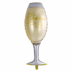 Folieballon Champagneglas 