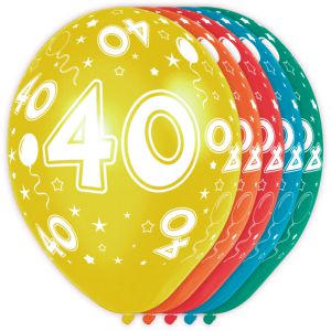 (o) Ballonnen 40 Jaar (12 stuks)