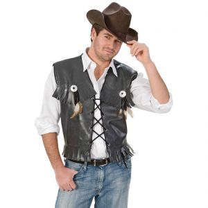 Cowboy Vest Leder