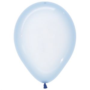 Ballon Crystal Pastel Blauw R12