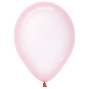Ballon Crystal Pastel Roze R12