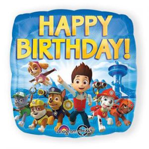 Folieballon Happy Birthday Paw Patrol