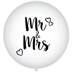 Latex ballon Mr & Mrs XL