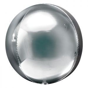 Folieballon Orbz XL Zilver