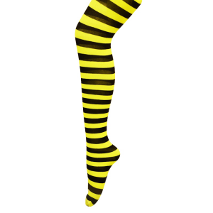 Gestreepte Panty Geel/Zwart