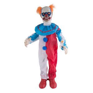 Halloween Horror Clown met licht, geluid en beweging 95 cm