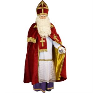 Sinterklaas kostuum Fluweel met Kokermijter