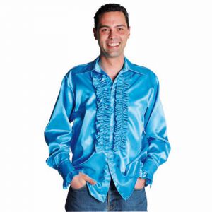 Disco Blouse luxe turquase Licht blauw
