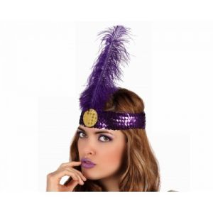 Charleston headband purple