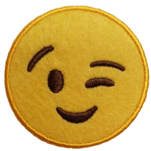 Embleem Nr. 510 Smiley Knipoog