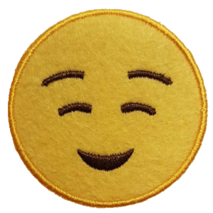 Embleem Nr. 540 Smiley Lachje