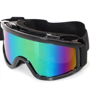 Skibril Zwart deLuxe