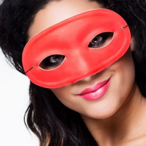 Oogmasker Masquerade Kant Rood