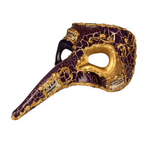Oogmasker Naso Venice Goud/Zwart