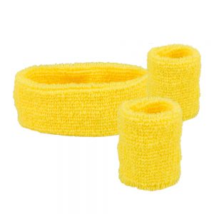 Zweetbandjes Set 3-delig Zwart