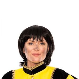 Pruik Piet met vlechtjes Kinderen