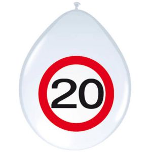 Verkeersbord Ballonnen 20 jaar