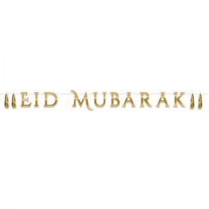 Letterslinger Eid Mubarak Goud 