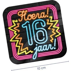 Neon Onderzetters 16 jaar