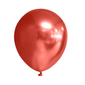 Latex ballonnen Chrome Rood 30 cm