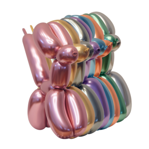 Latex modelleer ballonnen Chrome Mix