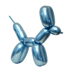 Latex modelleer ballonnen Chrome Blauw