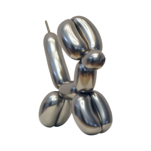 Latex modelleer ballonnen Chrome Grijs