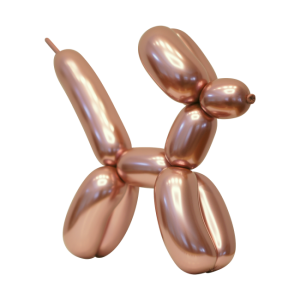 Latex modelleer ballonnen Chrome Roze Goud