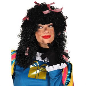 Pieten Pruik Pepita Roze Strikjes