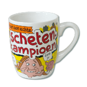 Cartoon Mok Scheten Kampioen